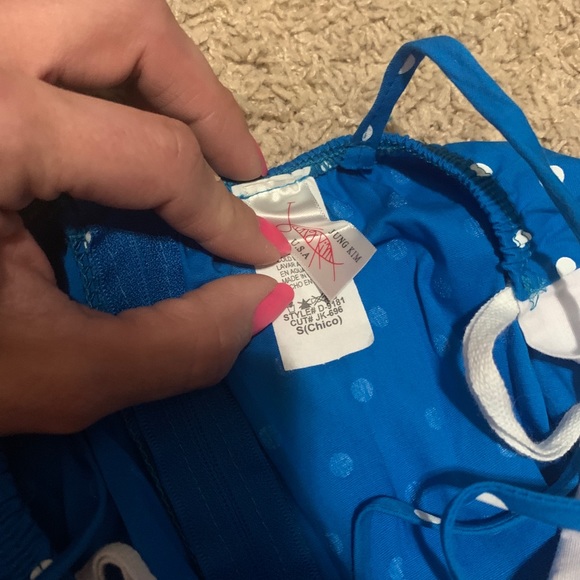 Jung Kim USA Spaghetti Strap Polka Dot Dress - Picture 3 of 3